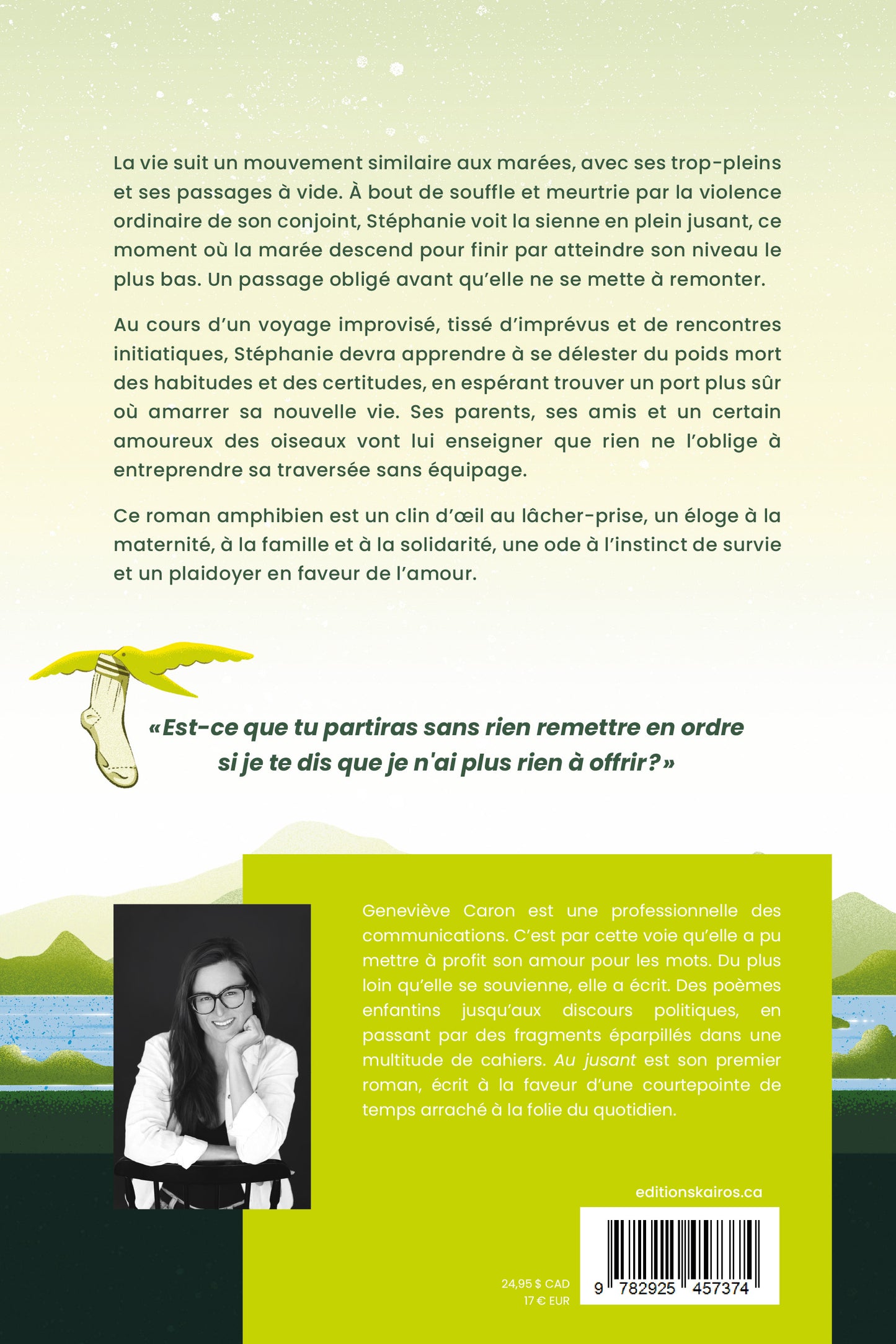 PRÉVENTE - Au jusant - Geneviève Caron