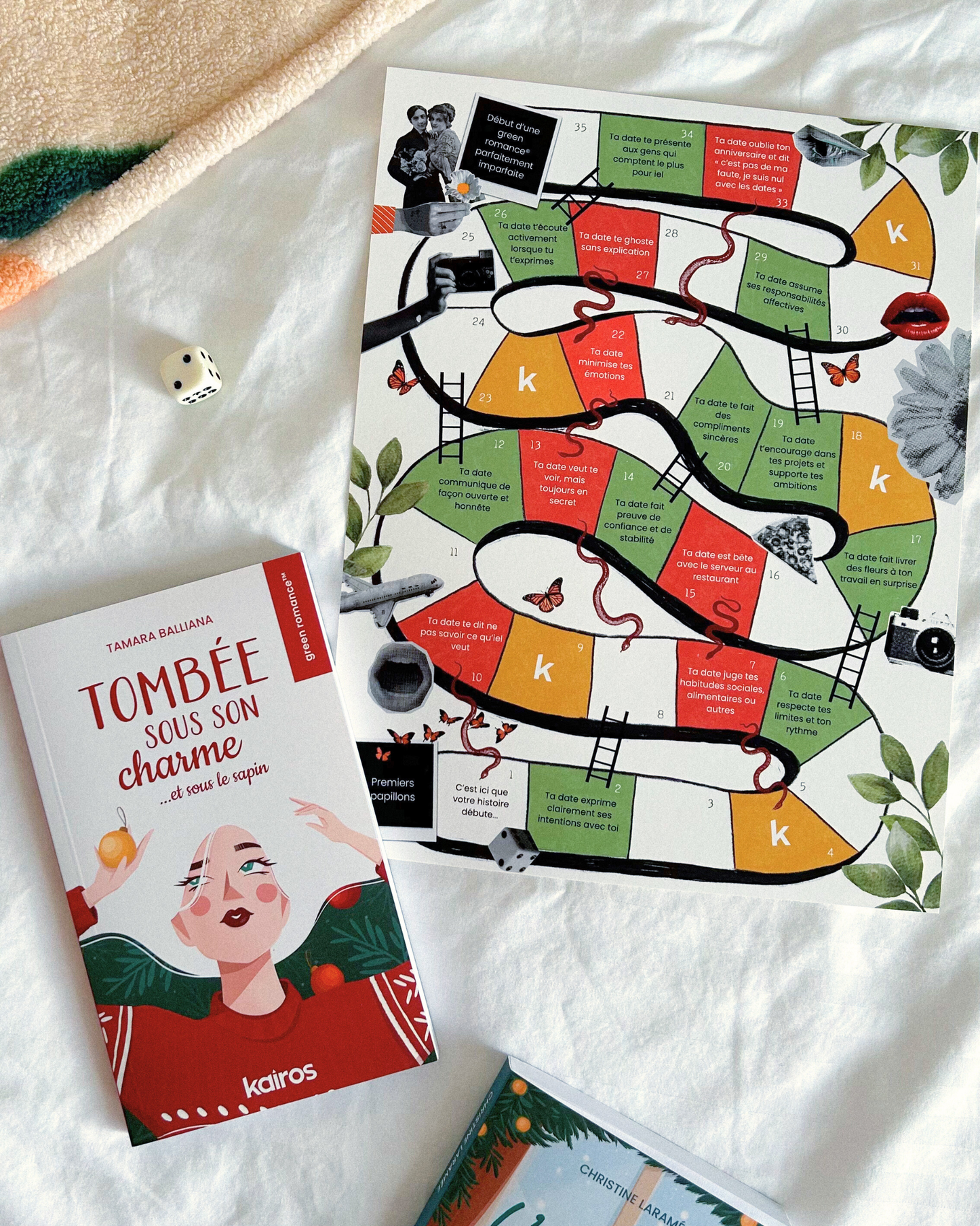 Jeu Serpents & échelles façon green romance®